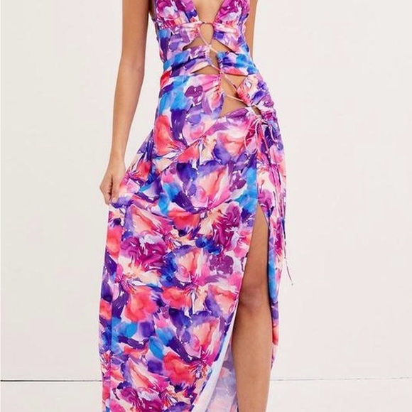 FOR LOVE AND LEMONSFloral Multicolor Maxi Dress - Picture 1 of 2
